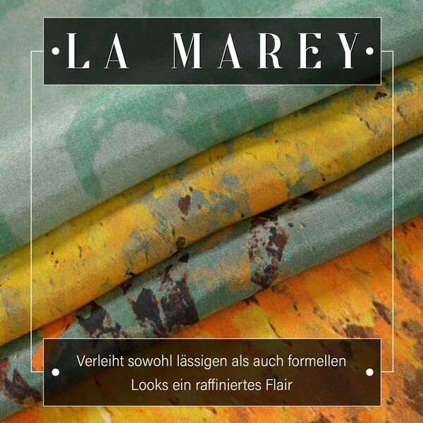 LA MAREY: Premium Selection - 100% Maulbeerenseiden-Halztuch mit Lebensbaum Druck, 35 x 150 cm, Lebensbaum image number 2