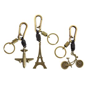 Set aus 3 Schlüsselanhängern, Bronze