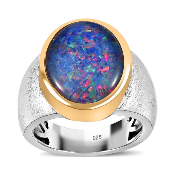 Boulder Opal Triplett Ring - 4,78 ct. image number 6