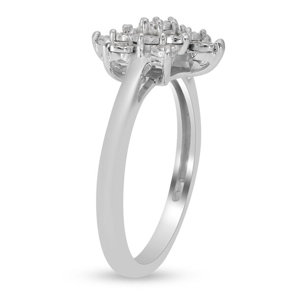 Diamant Ring 925 Silber platiniert image number 4