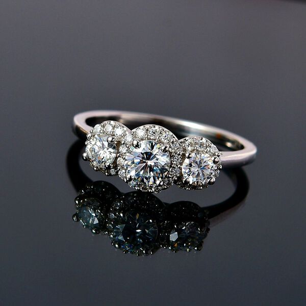 Moissanit Ring - 0,98 ct. image number 8