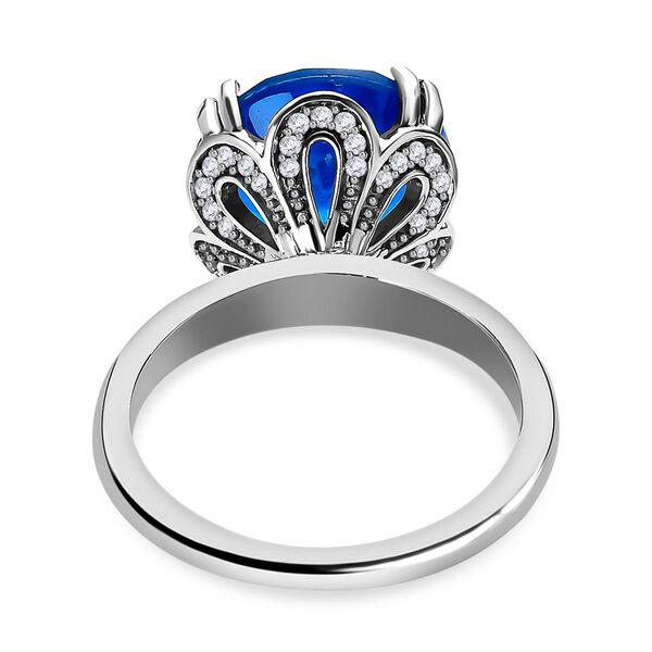 Karibik Quarz und Zirkon Ring - 7,09 ct. image number 6