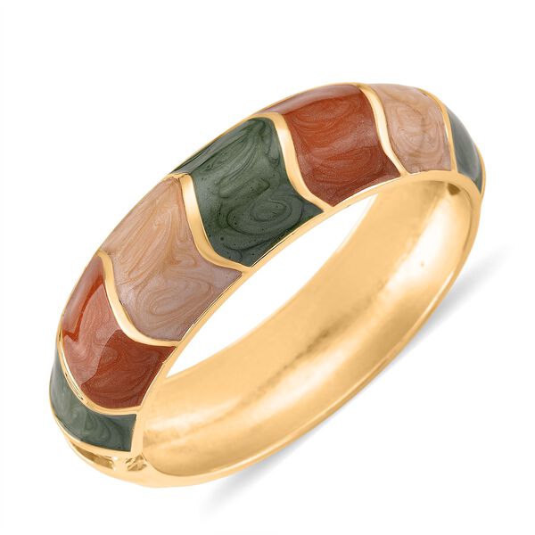 Emaille-Armreif, geometrischen Design, ca. 18 cm, Mehrfarbig image number 3