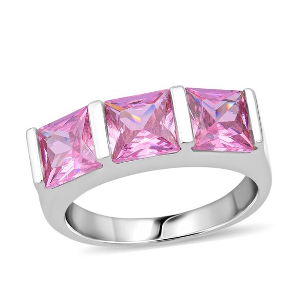 Lustro Stella rosa Zirkonia Trilogie Ring image number 3