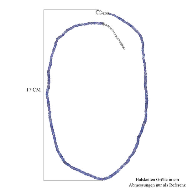 Tansanit Halskette, 45 cm - 40 ct. image number 5