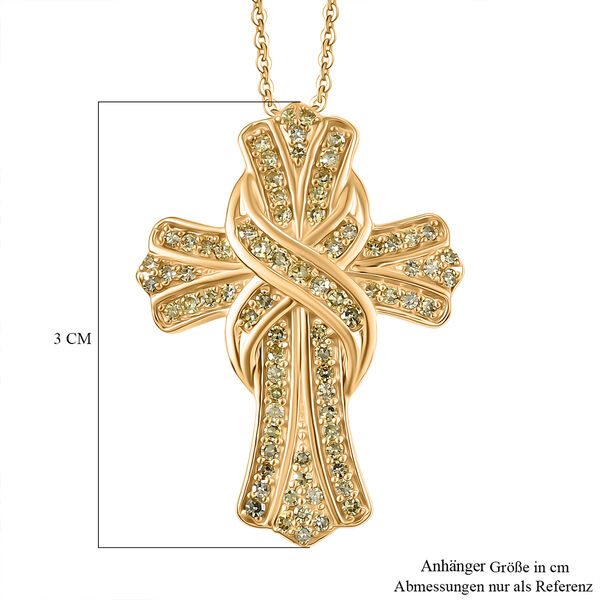 LUXURIANT SGL zertifizierter VS Labor wei&szlig;er Diamant Anh&auml;nger mit 50cm Kette - 0,50 ct. image number 6