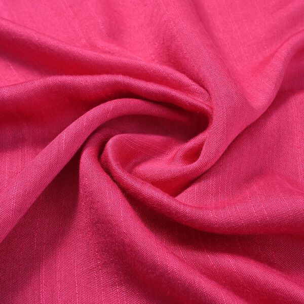 Modischer Schal aus 40% Seide und 60% Leinen, 70x200 cm, Rosa image number 6