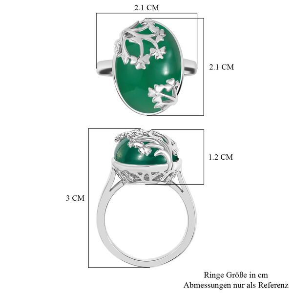 Verde Onyx Ring Messing (Gr&ouml;&szlig;e 16.00) ca. 10,77 ct image number 6
