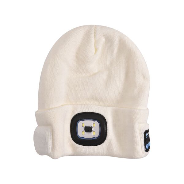 Strickm&uuml;tze mit LED Licht, wei&szlig; image number 8