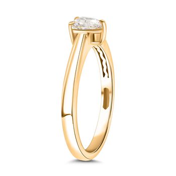 D&rsquo;Joy Moissanit Schmuckset, 925 Silber 750 Gelbgold Vermeil - 1,46 ct.