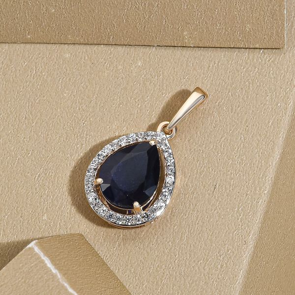 AA Masoala Saphir und Zirkon Anh&auml;nger - 2,53 ct. image number 3