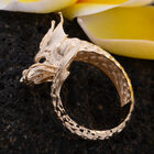 Royal Bali Kollektion - Designer Close Out Spiga Drachen Ring 375 Gelbgold image number 1