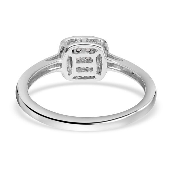 Diamant Ring, 925 Silber platiniert, ca. 0.25 ct image number 5