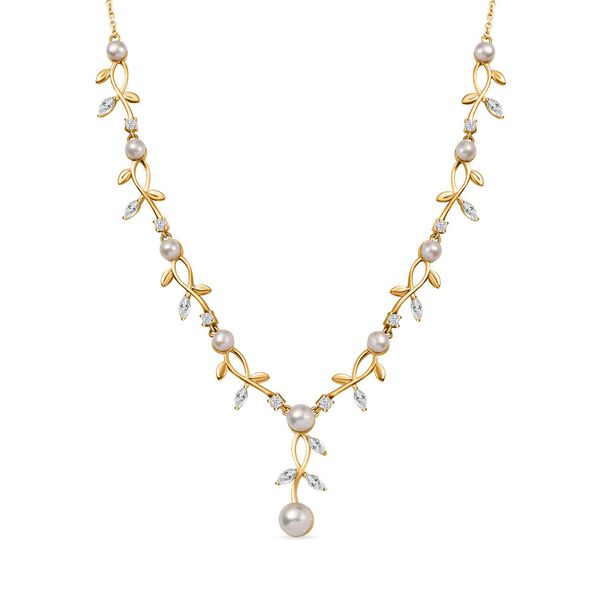 S&uuml;&szlig;wasser Perle Halskette ca. 45 cm vergoldet