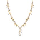 Süßwasser Perle Halskette ca. 45 cm vergoldet