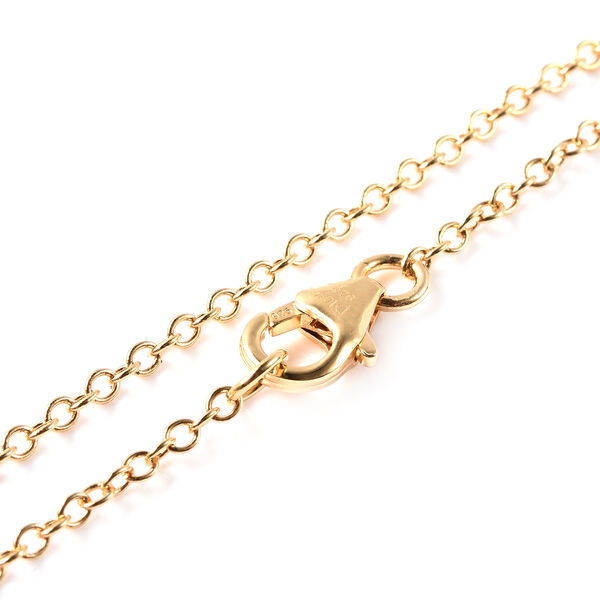 JARDIN-KOLLEKTION Mehrfarbig Perlmutt und Mehrfarbig Edelsteine Halskette ca. 45 cm 925 Silber Gelbgold Vermeil 14,49 ct image number 5