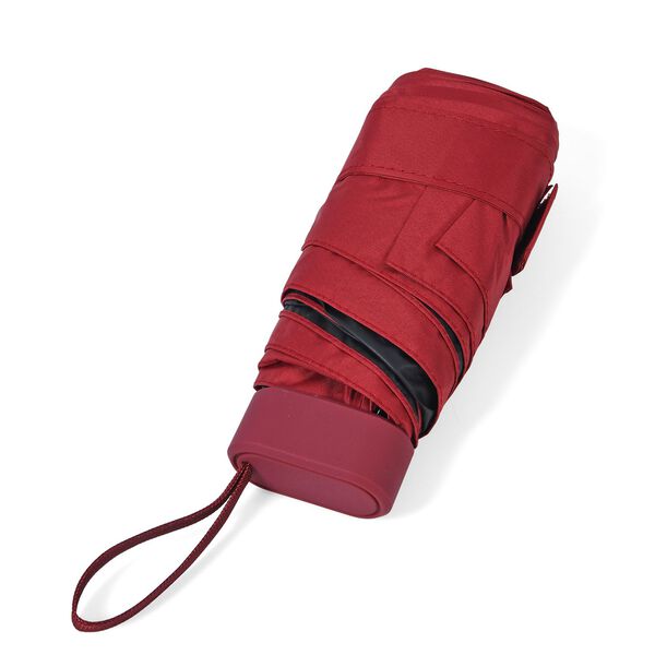 Sturmfester Pocketschirm mit UV-Schutz und Etui, 91x52cm, Rot image number 5