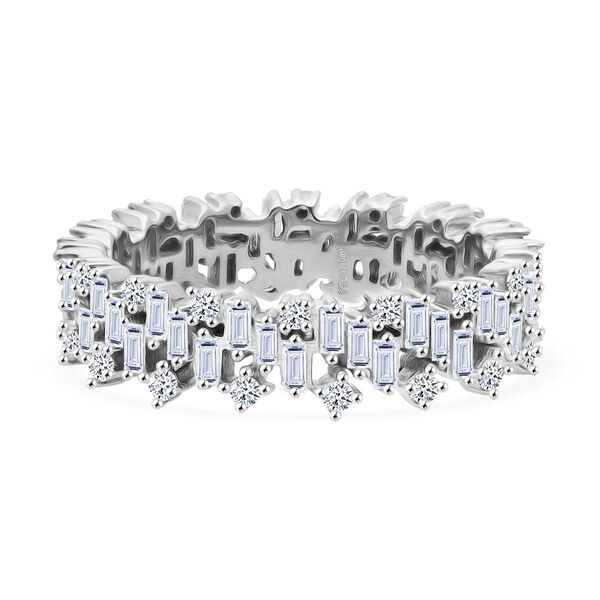 LUXURIANT DIAMOND - Lab Grown Diamant SI-GH SGL zertifiziert Ring, 925 Silber rhodiniert (Größe 21.00) ca. 1,00 ct image number 0