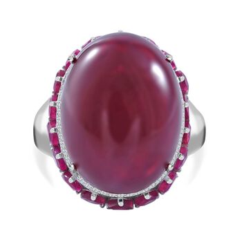 AA Afrikanischer Rubin Ring, ca. 32,05 ct.