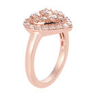 88 Facetten Moissanit Ring 925 Silber rosévergoldet  ca. 0,89 ct image number 4
