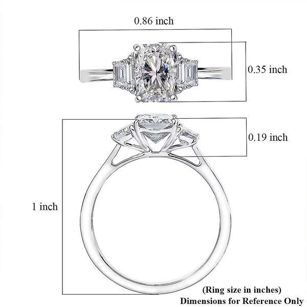 LUXURIANT DIAMOND - Lab Grown Diamant Ring 950 Platin (Gr&ouml;&szlig;e 17.00) (7-8 Werktage Lieferzeit) ca. 2.00 ct image number 6