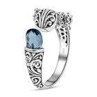 Royal Bali - Himmelblauer Topas Ring, 925 Silber (Größe 17.00) ca. 3,00 ct image number 4