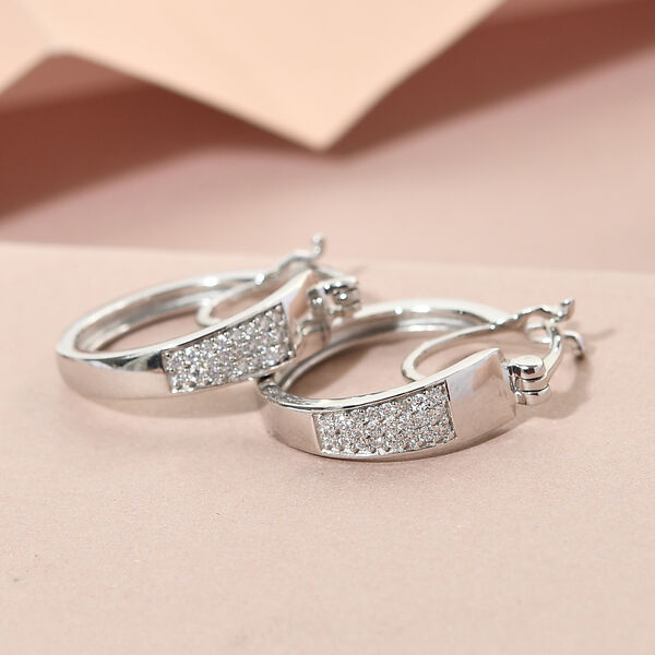 Moissanit Creolen - 0,21 ct. image number 2