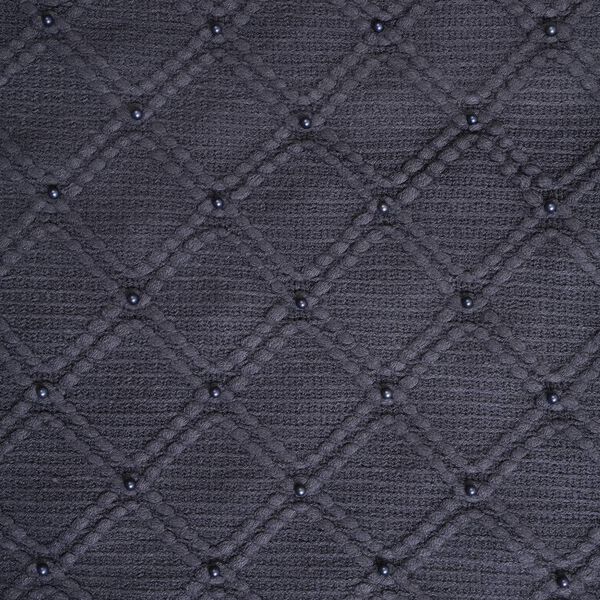 Strickschal mit Quasten und Perlen, Dunkelgrau image number 4