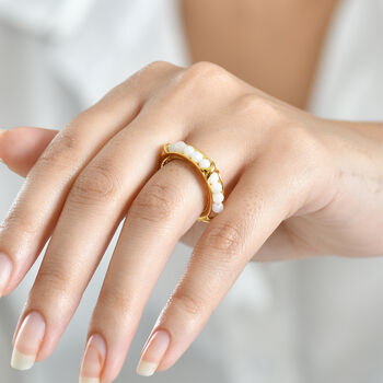 EverTrue wei&szlig;er Mondstein Ring - 2,78 ct.