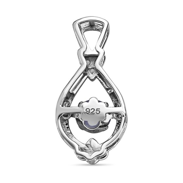 Tansanit und Zirkon Anh&auml;nger - 0,39 ct. image number 4