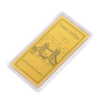 Ein Hauch von Luxus- 999er Goldplatte Tower Bridge