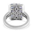 AAA Tansanit und Zirkon Cluster Ring - 2,33 ct. image number 5