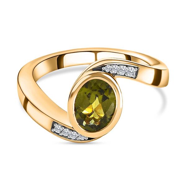 AA Vesuvianit und Zirkon Ring- 1,32 ct.