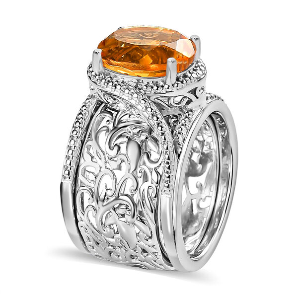 Citrin Cocktail Ring - 4,65 ct. image number 6