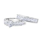 Lustro Stella - 2er Set Weißer Zirkonia Ring 925 Silber rhodiniert (Größe 17.00)