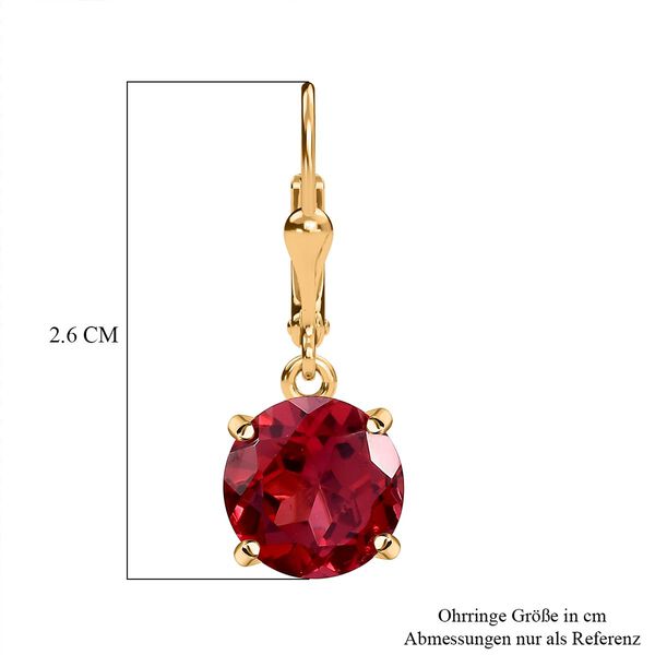 Labor Padparadscha Saphir Ohrringe - 7,88 ct. image number 7