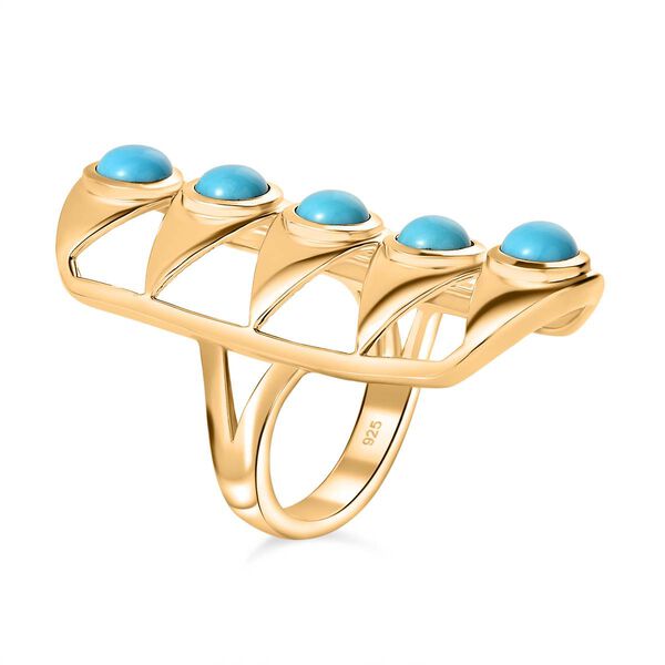 Sleeping Beauty T&uuml;rkis Ring, ca. 2,49 ct. image number 4