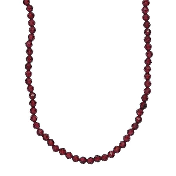 Rote Granat 50cm Halskette - 28 ct. image number 0