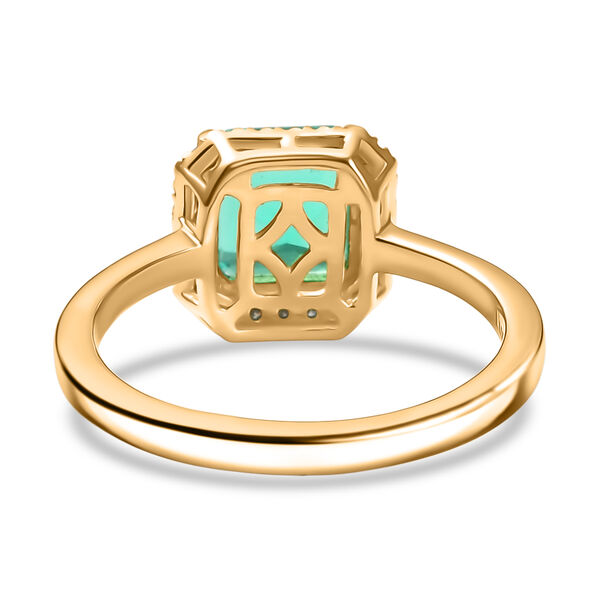 LUXURIANT Labor kolumbianischer Smaragd und SI Labor Diamant Ring - 1,70 ct. image number 6