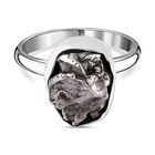 Meteorit Ring, 925 Silber rhodiniert, (Größe 18.00) ca. 12.90 ct image number 0