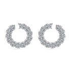 Lustro Stella - Weißer Zirkonia Ohrringe 925 Silber rhodiniert ca. 11.22 ct