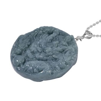 Nat&uuml;rlicher Olmek Jadeit Anh&auml;nger mit 50cm Kette - 265 ct.