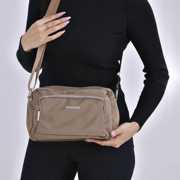 Wasserdichte Umh&auml;ngetasche, Khaki image number 3