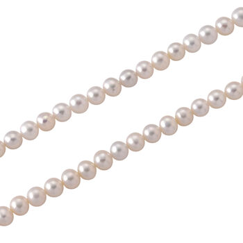 D'Joy AAA Zhuji Akoya-Perle (5.5-6 mm) Halskette ca. 50 cm 316L Edelstahl Rhodiniert