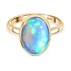 AAA Natürlicher, äthiopischer Welo Opal Ring 585 Gold (Größe 19.00) ca. 3.70 ct