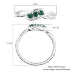 LUSTRO STELLA - feinster, grüner Zirkonia-Ring, 925 Silber image number 6