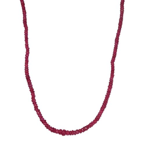 AAA afrikanische Rubin Halskette, 45+5 cm - 62 ct. image number 0
