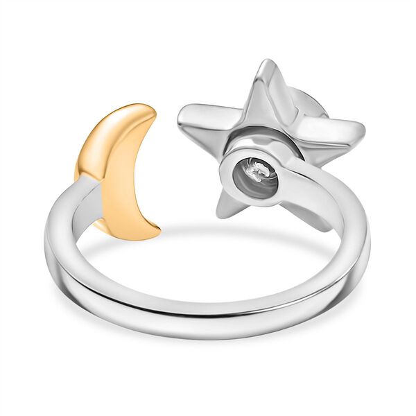 D'Joy Moissanit Ring, 925 Silber platiniert und vergoldet - 0,49 ct. image number 6