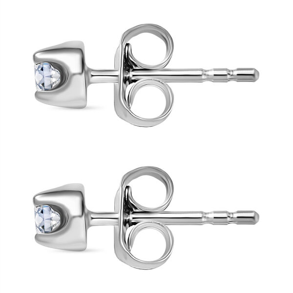 LUXURIANT SGL zertifizierte SI-GH Labor Diamant Ohrringe in 375 Weißgold - 0,28 ct. image number 4