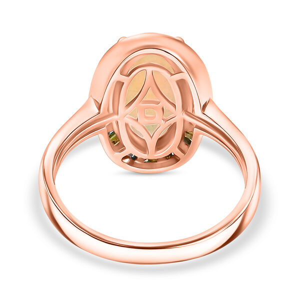 D&rsquo;Joy AA nat&uuml;rlicher, &auml;thiopischer Welo Opal und mehrfarbiger Diamant Ring - 2,64 ct. image number 6